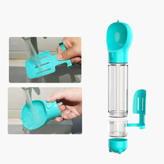 300/500ml Pet Water Food Dispenser 3 in 1 Leak Proof Pet Dog Water Bottle with Trash Bag Box and Shovel Dog Food Feeder Puppy