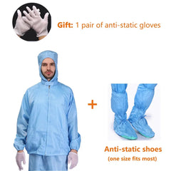 Isolation Split Type Work ClothesUnisex Reusable Anti-Static Safety Clothing With Pockets Dust-Proof Clean Paint Materials