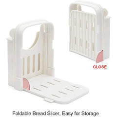 Bread Slicer Adjustable Toast Loaf Slicing Machine Foldable Plastic Bread Cutting Guide Tools For Homemade Bread Kitchen Baking