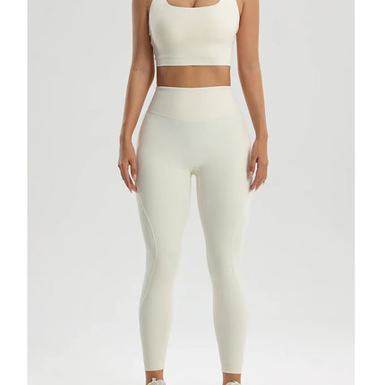 Women's Gym Two Piece Set Yoga Bra Underwear Tight Training Pants Bottom Pants Fitness Clothing Fitness Pants Set Exercise Set