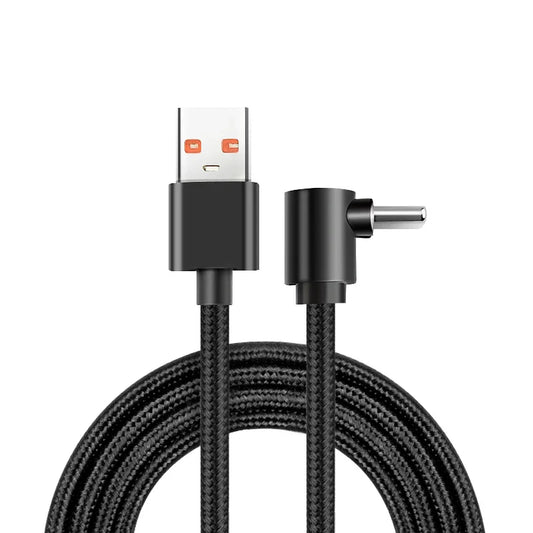 90 Degrees Braid 0.25m/0.5m/1m/2m 4A Quick Charger Elbow USB to Type C  Cord PD Cable For iPhone Samsung Huawei Xiaomi Macbook