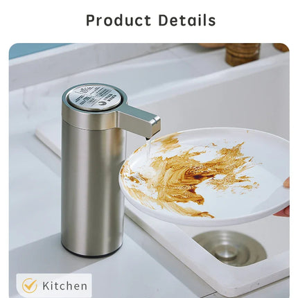 Kitchen Soap Machine Automatic Sensor Out of Hand Sanitizer Smart Electric Body Wash Soap Dispenser 304 Stainless Steel