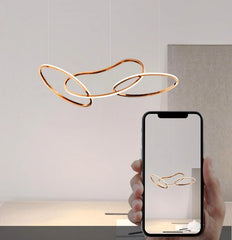 Modern Simplicity Circle LED Pendant Lights for Dining Living Home Decor Hanging Ring Chandelier Lamp Fixture