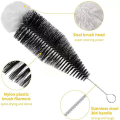 Soda Stream Bottle Brush With Beechwood Handle Glassware Jars Cleaner Kitchen Cleaning Tool Drink Bottle Cup Cleaning Brush