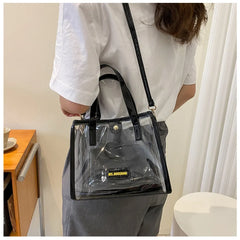 Crossbody Shoulder Bags with Removable Strap Stadium Approved Bags Women Transparent Clear Purse