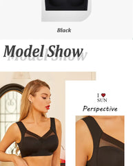 5PCS/Set Women Sexy Bras Full Cup Sports Top Soft Seamless Brassiere Lace Sexy Lingerie V Neck Intimates Underwear Plus Size Bra