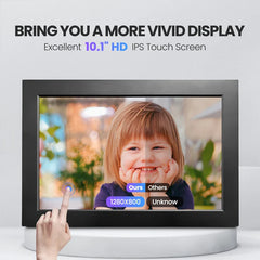 Digital Picture Frame10.1 Inch 32G WiFi Photo Frame 1280x800 HD IPS Touch-screen Auto Rotation Photo Sharing Via APP Decorative