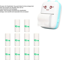10Pcs Mini Printer Paper For peripage Self Adhesive Thermal Paper Printable Sticker Paper for Pocket Thermal Printer