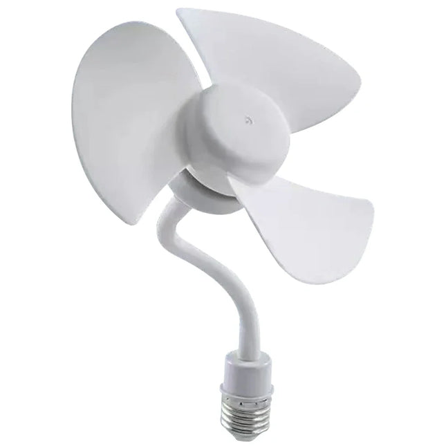 Modern LED Ceiling Fan E27 Base/USB Chandelier Ceiling Fan Hose Extender Light Bulb Fan with Socket for Bedroom Living Room