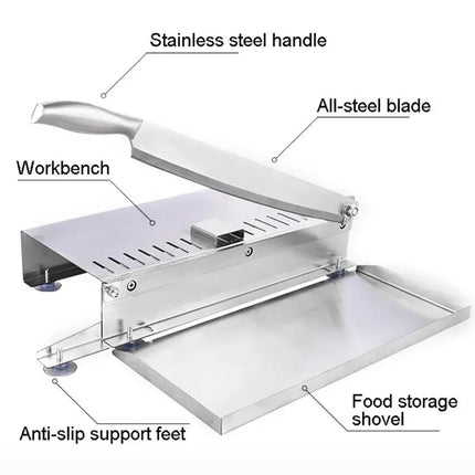 Kitchen Tools Meat Slicing Machine Stainless Steel Household Manual Thickness Adjustable Meat and Vegetables Slicer Gadget