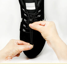 1 Pair 22 Colors Elastic Shoelaces Round Locking No Tie Shoe Laces Kids Adult Quick Lazy Laces Rubber Sneakers Shoelace T1