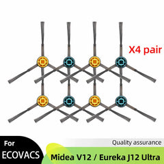 Fit For ( Midea V12 / Eureka J12 Ultra ) Roller Side Brush Hepa Filter Mop Cloth Dust Bag Robot Vacuums Accessory Part