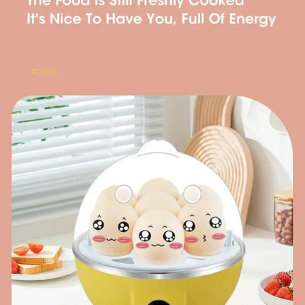 Electric Egg Cooker Single Egg Boiler Mini Steamer Kitchen Steamed Rapid Breakfast Cooking Appliances Kitchen Cooking Machine