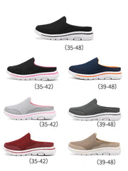 2024 Summer new breathable mesh shoes outdoor non-slip walking shoes comfortable sandals men half slippers casual loafers 35-48