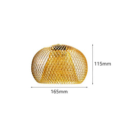 Metal Wire Pendant Lamp Shade Ceiling Light Shade Chandelier Cover Cage Guard for Home Teahouse Dining Room Cafe Hallway