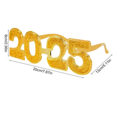 2025 Crown Number Foil Balloons Happy New Year Eve Party Decoration Photo Booth Props Supplies Christmas Home Decor Navidad 2024