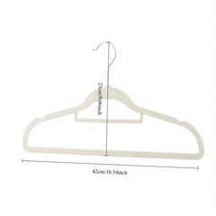 5-pcs Plush clothes hanger for home use, non marking, anti slip, ultra-thin, dry and wet dual-use