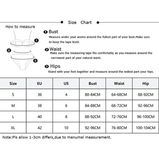 Summer Brazilian Bikini Set Women Sexy Bandage Top Thong Bottom 2 Pieces Set Push-up Swimwear Lace Up Swimsuit Beachwear