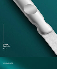 1Pcs Stainless Steel Nail Files High-Quality Double SidedManicure Pedicure Grooming For Professional Finger Toe Nail Care Tools