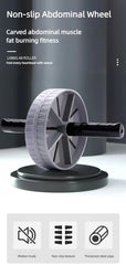 1Pcs Abdominal Wheel Strong Load Bearing Non-slip Roller Strengthen Muscle Exercise Equipment Fitness Training Home Use Silent