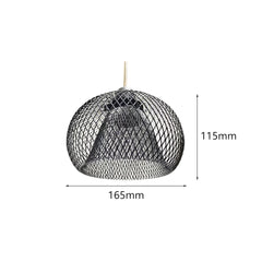 Metal Wire Pendant Lamp Shade Ceiling Light Shade Chandelier Cover Cage Guard for Home Teahouse Dining Room Cafe Hallway