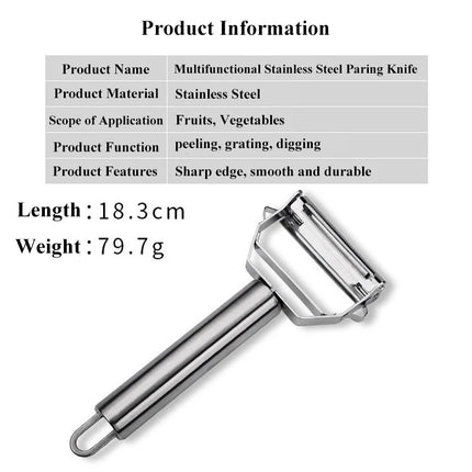 Multifunctional Stainless Steel  Kitchen Peeler Fruit Vegetable Potato Carrot Cucumber Grater Julienne Durable Vegetable Slicer