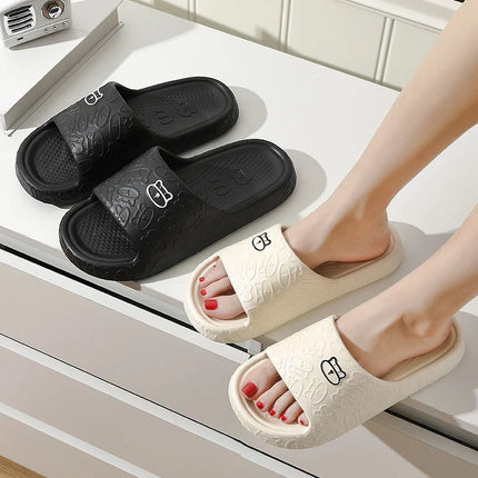 Summer Women Slippers Bathroom Platform Non-Slip Home Bear Cartoon Flip Flops Beach Women Slipper Sandals Slides Indoor Outdoor