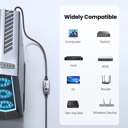 UGREEN RJ45 Connector 10Gbps Network Extender Extension for Cat8 Cat7 Cat6 Ethernet Cable Adapter Gigabit Female to Female