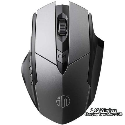Bluetooth Compatible Mouse Rechargeable 2.4G INPHIC PM6 Wireless Mouse Office Mute Support PC Laptop Tablet Smartphone Universal