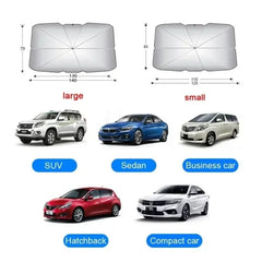 Car Sunshade Umbrella For Auto Shading Car Sun Shade Protector Parasol Summer Sun Interior Windshield Protection Curtain