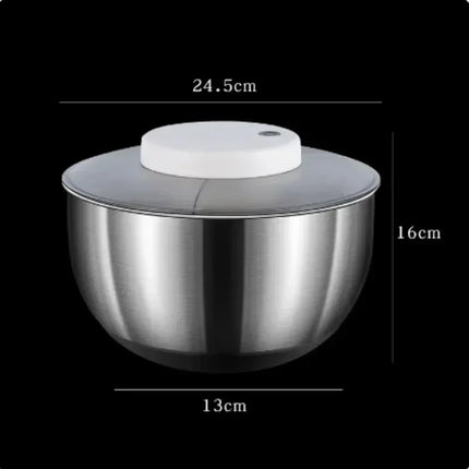 Stainless steel Vegetable Dehydrator Electric Cleanse Dryer Strainer Fruit and Vegetable Dry Wet Separation Dehydrator Kitchen