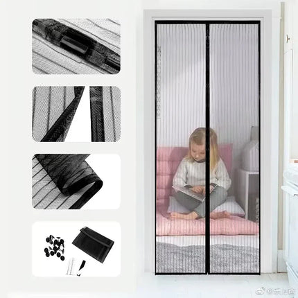 Summer Anti Mosquito Insect Fly Bug Curtains Net Door Screen Kitchen Curtains ployester fiber Curtains Mesh Screen Magnets
