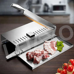 LIJAYO Commercial Manual Frozen Chicken Duck Fish Slicer Bone Cutting Tool Stainless Steel Minced Lamb Bone Meat Cutter