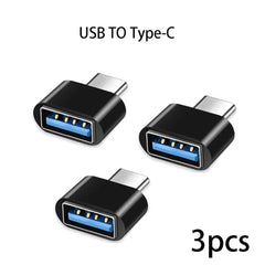 Mini Type C to USB Adapter 3.0 USB-C  Male OTG A Female Data Connector For MacBook Pro iPad Mini 6/Pro MacBook Air Type C Device