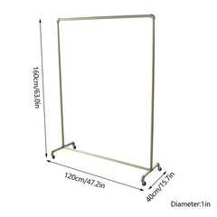 Movable Clothes Rack Universal Wheels Coat Rack Floor Clothes Hanger Bedroom Garment Rack Metal Clothing Rack Wardrobe Furniture