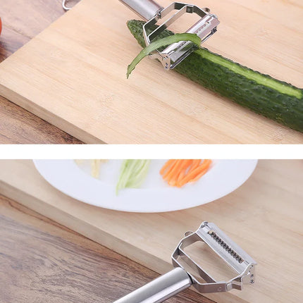 Multifunctional Stainless Steel  Kitchen Peeler Fruit Vegetable Potato Carrot Cucumber Grater Julienne Durable Vegetable Slicer