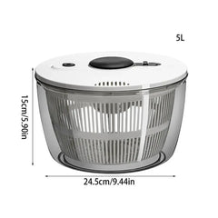 Vegetable Dryer Spinner Lettuce Dryer Vegetable Dehydrator 3L/5L Kitchen Vegetable Dryer Quick Drainage For Fruit Washing And