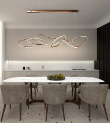 Modern Simplicity Circle LED Pendant Lights for Dining Living Home Decor Hanging Ring Chandelier Lamp Fixture