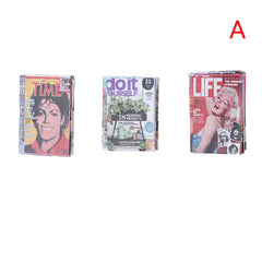 Hot New 10/6/4/3pcs 1/12 Dollhouse Miniature Mini Books Model Furniture Accessories