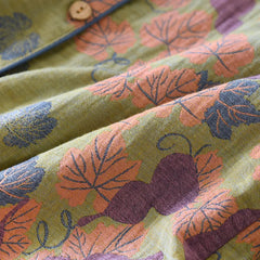 2024 Japanese Spring and Autumn New Women's Pajama Set 100% Cotton Vintage Long sleeved Pants Two Piece Set for Home Furnishings