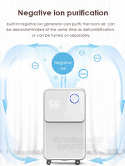 220V Intelligent Air Dehumidifier SJ-125E 24L/Day Large Dehumidity LED Display Low Noise High Efficiency Air Dryer Clothes Dryer