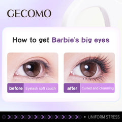 GECOMO Frameless Heated Eyelash Curler Intelligent Temperature Control Rechargeable Eyelash Long-lasting Curling Device