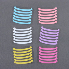 6Pcs Eyelashes Lifting Silicone Stripe Reusable Eye Lashes Lifting Curler Pad Perm Ribbon Eyelash Extension Supplies Makeup Tool