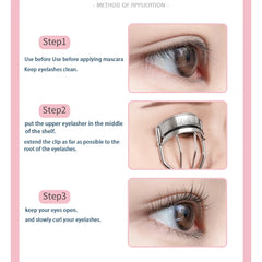 IMAGIC 1Pcs Silver Protable Long Lasting Professional Natural Curling Not Hurt Eyelashes Folding False Beauty Tools Cosmetic