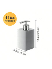 Leeseph Stainless Steel Soap Dispenser, Refillable Pump Bottles Liquid Soap Dispenser, for Kitchen Sink, Countertop, Bathroom