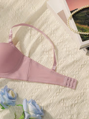 2sets Solid Underwire Lingerie Set Women Push Up Bra With Steel Ring Fashion Women Underwear Panty Everyday Bras Sets J2611