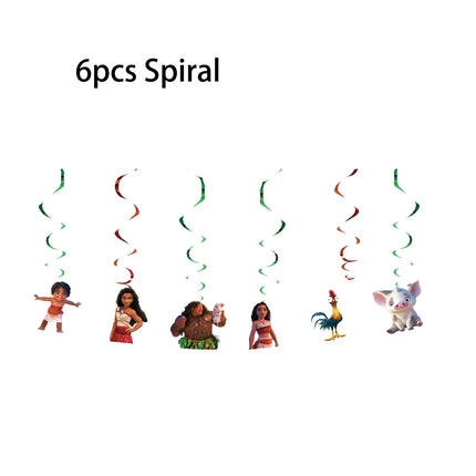 Moana 2 Party Decoration Disposable Tableware Set Paper Cups Plates Tablecloth Banner Balloon Cake Topper Gift Bag Baby Shower