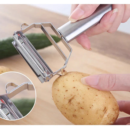 Multifunctional Stainless Steel  Kitchen Peeler Fruit Vegetable Potato Carrot Cucumber Grater Julienne Durable Vegetable Slicer