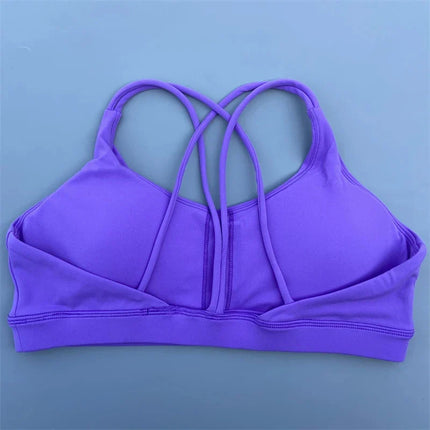 Solid Color soft high strength Women Fitness Bra Tight Sport Top Comprehensive Training Gym Yoga Underwear  Tight With Chest Pad