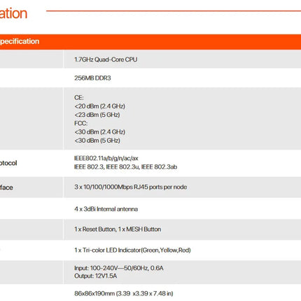 Tenda AX3000 WiFi6 Mesh System EM/MX12 Wireless Router Wi-Fi6 Mesh WiFi Router up to 7000 sq.ft. Wifi range extender WIFI 6 Mesh